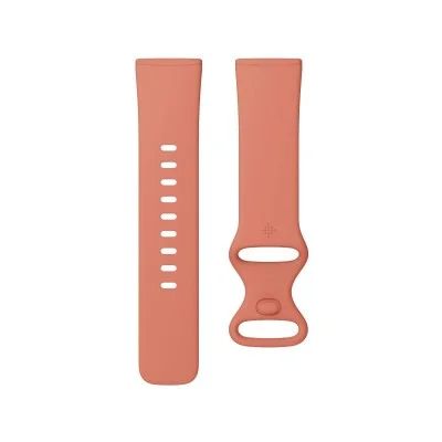 Fitbit Watch Versa 3 Fitness Aluminum Wristband With Heart Rate Tracket - Pink Clay/Soft Gold Aluminum